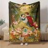 1pc, Enchanting Snow White and the Seven Dwarfs Home Decor Blanket: A Cozy Flannel Throw for Your Couch, Perfect Gift for Bedroom, Living Room