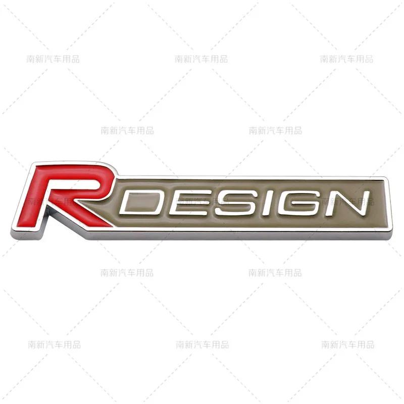 3D Metal Rdesign R Design Front Grill Car Badge Sticker Emblem Decal Decoration For VOLVO XC40 XC60 XC90 V90 S90 S60 V60 V40 C70