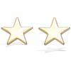 [N5316] - Brincos banhados a ouro 'Estrelas' dourados - 10x10 mm