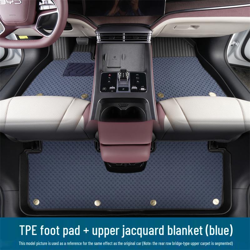 Compatible with 25 Trumpchi Xiangwang S9 models: 3D High-Edge TPE Floor Mats, Anti-Slip Interior Accessories.