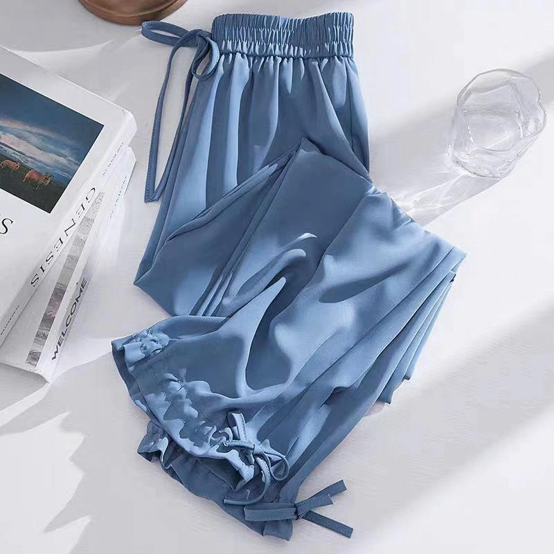 Women Summer Sweatpants Are Thin and Loose-fitting Mosquito-proof Wide-leg Harlan Lantern Casual Pants