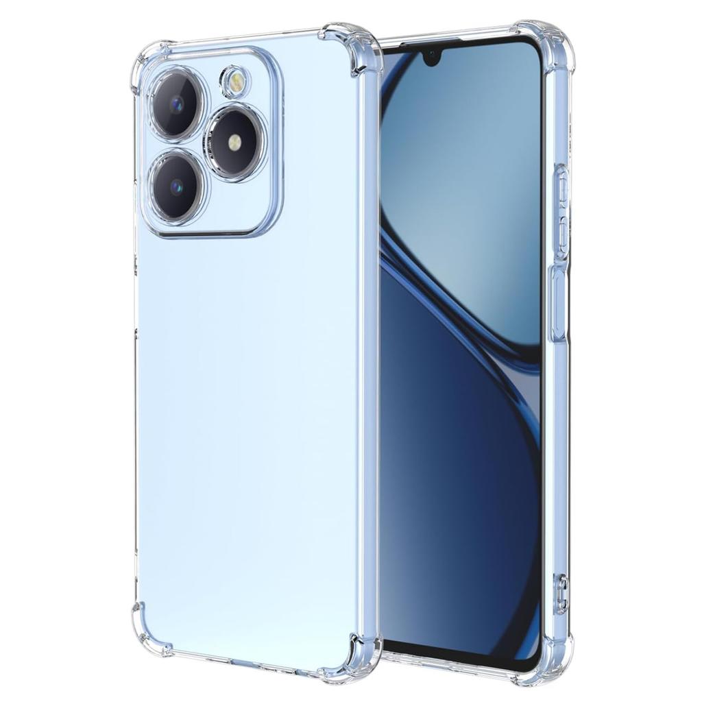 Four-Corners Shockproof TPU Case for Realme Note 70T Protective Cover Transparent Back Shell Frame Funda Coque