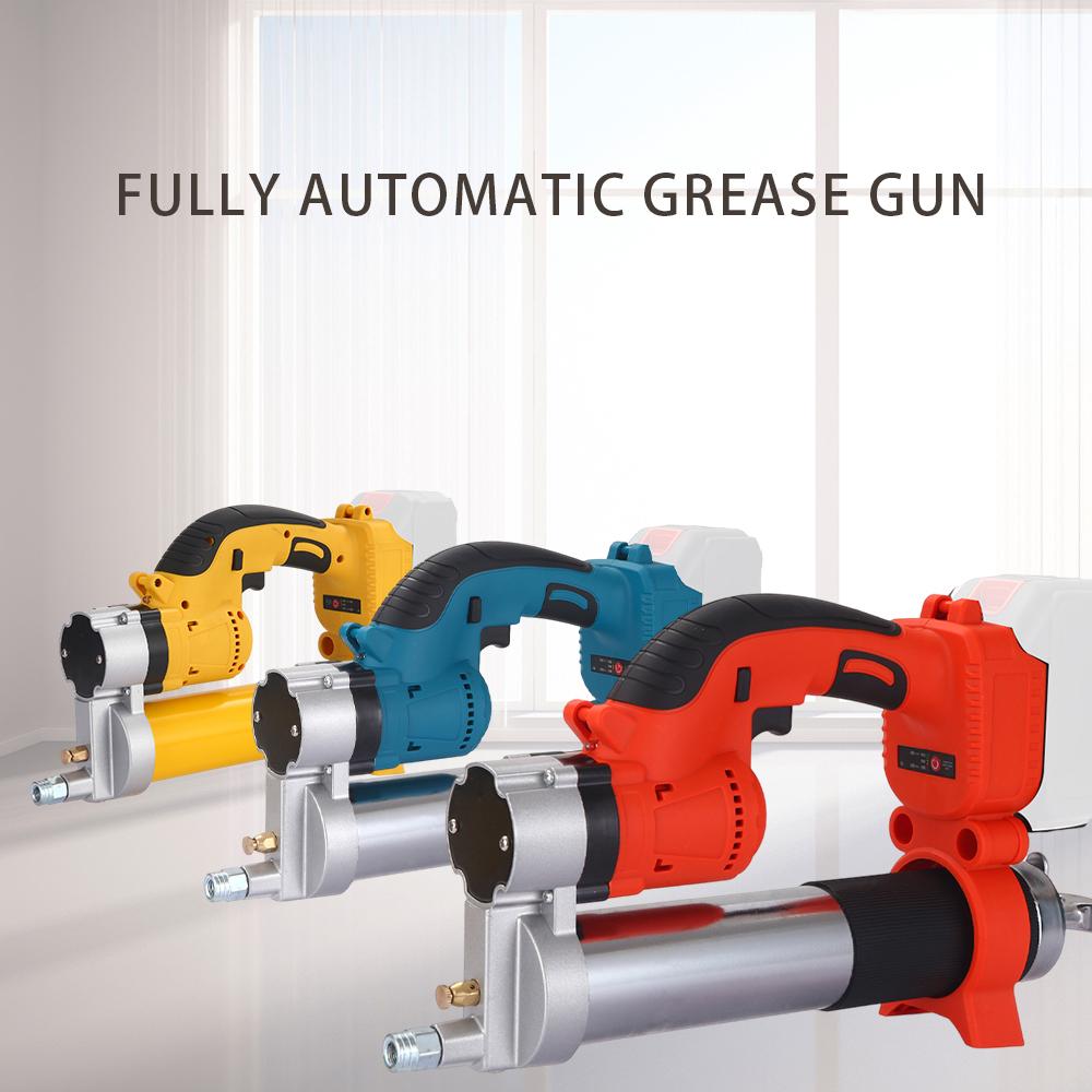 New 21V Brushless Motor Lithium Battery Grease Gun Portable Automatic Grease Cartridge Tool Bare Machine for DIY Maintenance