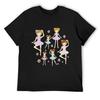 Cute Little Ballerina Set T-Shirt Man Clothes Graphics Sports Fans Shirts Men Graphic