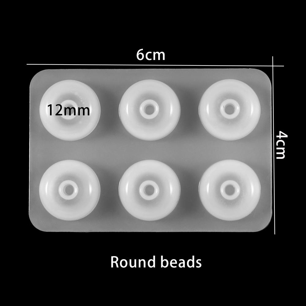 Earrings Pendants Silicone Molds UV Epoxy Resin Mold Cube Ball Beads Casting Mould for DIY Jewelry Making Necklace Bracelet Tool