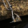 Nieuwe Creatieve Roestvrij Staal Bijl Hanger Titanium Staal Hip Hop Ketting Sieraden Lange Accessoires