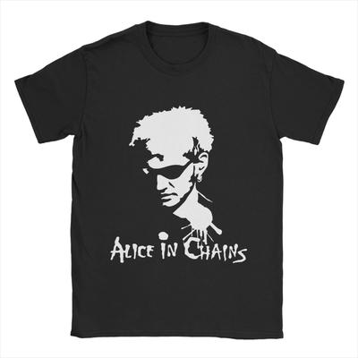 Zespół Alice in Chains Męskie Koszulki Fajne Koszulki Krótki Rękaw Okrągły Dekolt Koszulka 100% Bawełna 4XL 5XL Góry