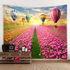 Bohemian Hippie Natural Landscape Tapestry Wall Hanging Cloth for Living Room Bedroom Flowers Forest Seaside Theme Decor