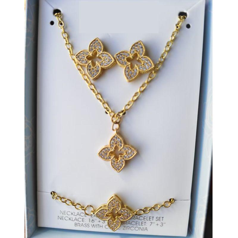 Chic Geometric Metal Jewelry Set: Women's Ring, Choker, and Bracelet