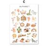 Education Alphabet Number Animal Weather Shape Nursery Wall Art Print Canvas Painting Nordic Poster Decor Picture Baby Kids Room