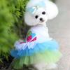 Summer Pets Apparel Kiss Me Cotton Lace Tutu Skirt Pet Clothes Small Dog Cat Dress Princess Dress