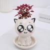 Plants Pot Decorative Anti-cracking Compact Mini Cat Shaped Flower Pots for Landscaping Decoration