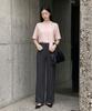 ROEM Linen-Like Semi-Wide Slacks Rmtwg24R11