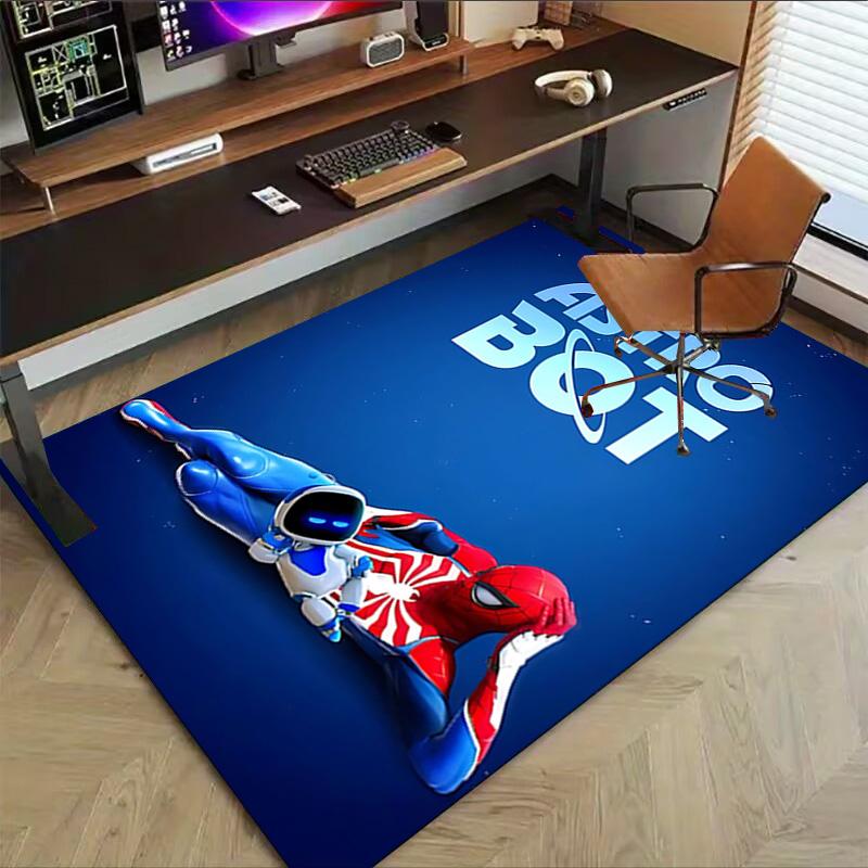 שטיח הרפתקאות Astro Bot 1 יחידה לחדר משחקים, חדר שינה, סלון, ספה, עיצוב הבית, שטיח לאזור משחקים לילדים, מחצלת רצפה מונעת החלקה Y7238