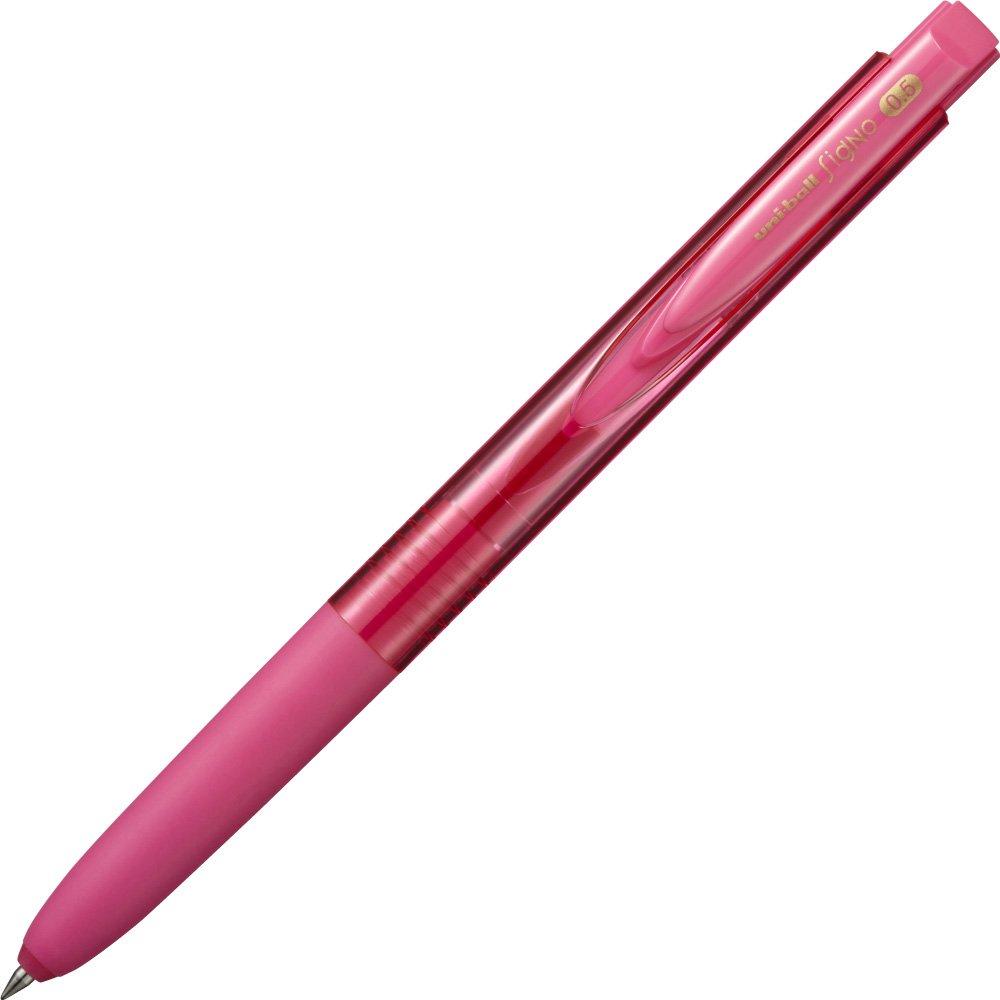 Stylo à bille gel Mitsubishi Pencil Signo RT1 Baby, lot de 10, pointe 0,5 mm, rose, UMN15505.68