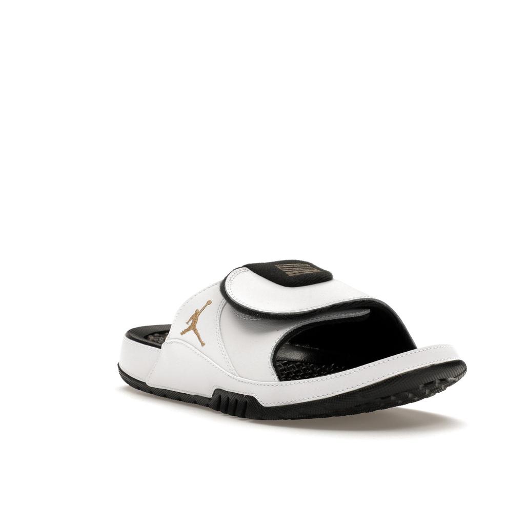 Jordan Hydro 11 Slide White Black Gold  Men's Sandals FN2452-170