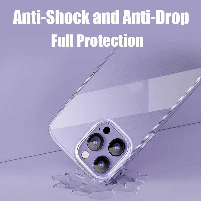 Luxusné priehľadné puzdro na telefón pre iPhone 13 12 11 14 Pro Max X XR XS Max 7 6 6S 8 Plus Nárazuvzdorný mäkký silikónový priehľadný zadný kryt