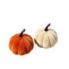 Mini Size Velvet Pumpkin Velvet Fabric Plush Pumpkin Festive Halloween Decoration  Halloween Theme
