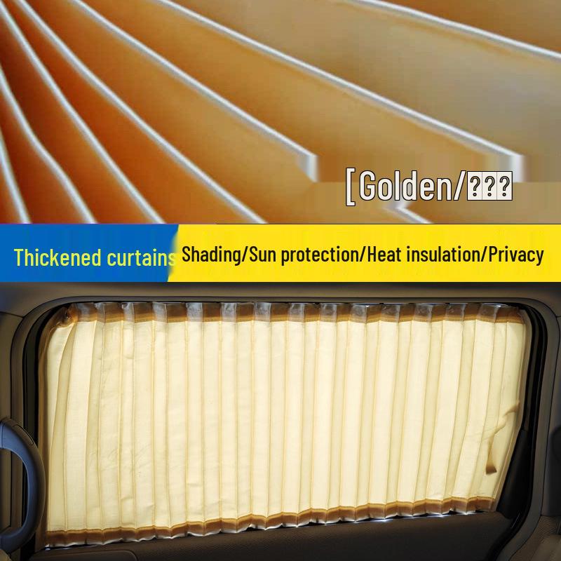 Jinbei New Haise X30L Guan Jin Car Window Sunshade Curtains - Heat Insulating Double Rail Design