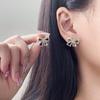 European & American Butterfly Diamond Earrings for Women - Elegant Black Bow Knot Design