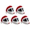 1-5PCS Motorcycle Helmet Cartoons Plush Helmet Cycling Helmet Full Face Safe Hat Protective Cover for Outdoor Christmas Personal