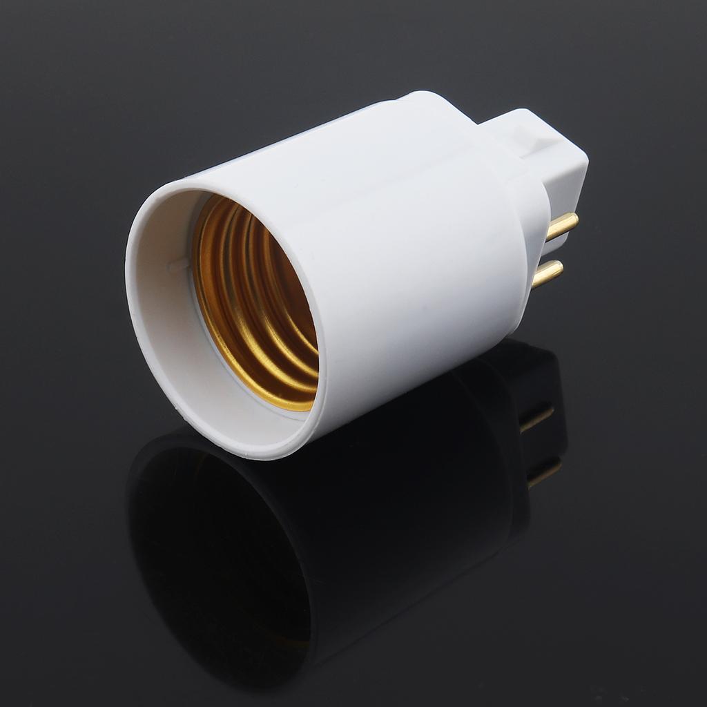 Ceramic G24 To E26 E27 Socket Adapter 2 Pin 4 Pin Gx24 Short Type Heavy Duty Secure Connection Compact Design