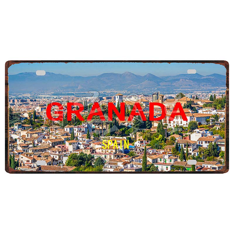 YZFQ30X15CM Bonn Rotterdam Manchester City Retro Tin Metal Sign Travel Souvenir Wall Pub Shop Home Garage  Art Decor  DC-1297B