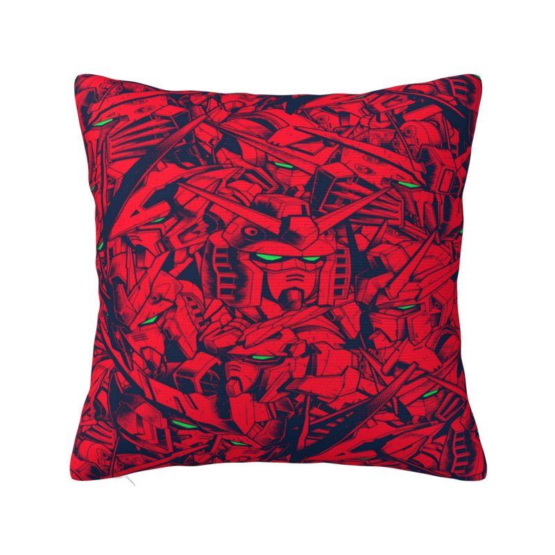 Custom Gundams Robot Anime Pillow Case Game Manga Chair Cushion Cover Square Pillowcase