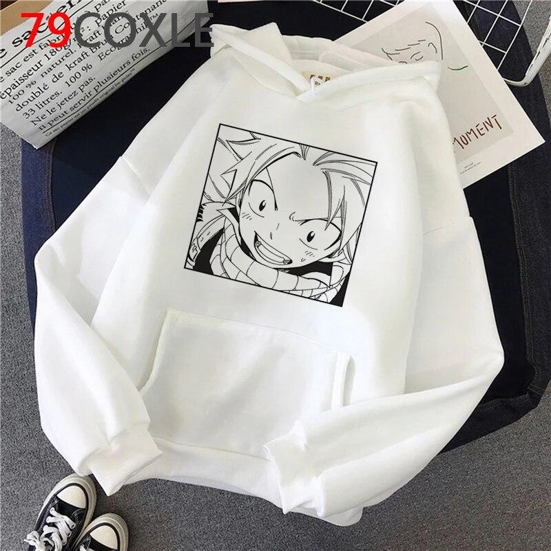 Hot Japanese Anime Fairy Tail Hoodies Women Kawaii Winter Clothing Harajuku Cartoon Graphic Streetwear Unisex Sweatshirts Female Unisex
