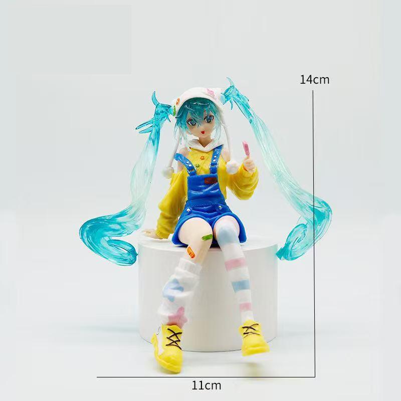 15cm Anime Figure Hatsune Miku Noodle Stopper Lollipop Action Figure PVC Collection Model Ornament Toys Gifts PVC