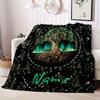 Tree Of Life Customize Your Name Blanket Warm Comfortable And Soft Blankets Are Suitable For Home Lunch Break Blanket Office Sofa Sofa Gift To