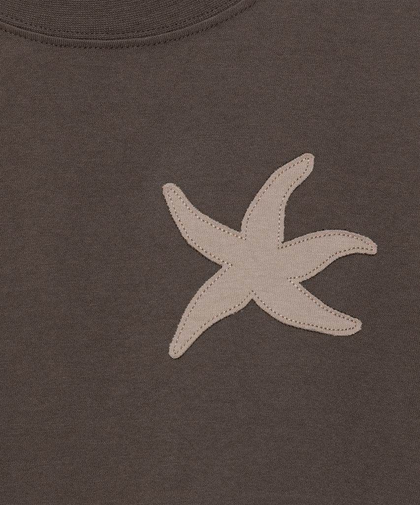 THE COLDEST MOMENT (W) Tcm Vintage Starfish Crop T (Brown)