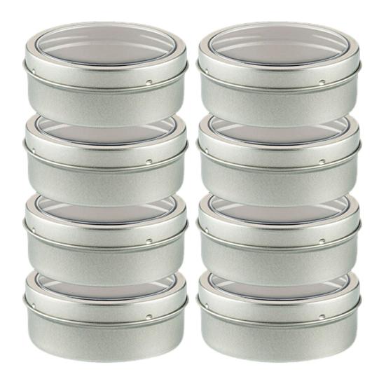 Magnetic Spice Tins with Lids Tinplate Kitchen Seasoning Box for Refrigerator Use, Airtight Mini Spice Canister with Label Stickers