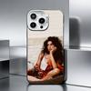 Sängerin A-Amy W-Winehouse Handyhülle für iPhone 17,16,15,14,13,12,11 Plus,Pro Max,XS,Farbige silberne Handyhülle