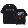 AstroWorld Tour Übergroßes T-Shirt Männer Frauen1:T-Shirts mit 1 Buchstaben-Aufdruck, Hip-Hop-Streetwear, Kanye West ASTROWORLD T-Shirt