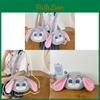 Zootopia Plush Fox Rabbit Bucket Bag With Zipper Pocket For Casual Outings