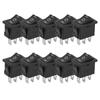 10Pcs Kcd1 Rocker Switches 3Pin 3?Position Boat On?Off For Household Appliances