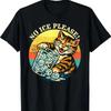 Abolish ICE Cat Anti Funny Retro T Shirt Graphic Versatile Soft Streetwear Slightly Homme Styl