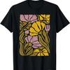 Boho Flower Tee, Retro Botanical Wildflower Gardener T-Shirt
