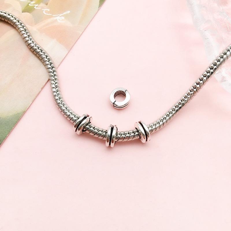 Antiksilver Distanspärla för DIY Smycken - Handgjord Lös Pärla för Armband & Halsband.
