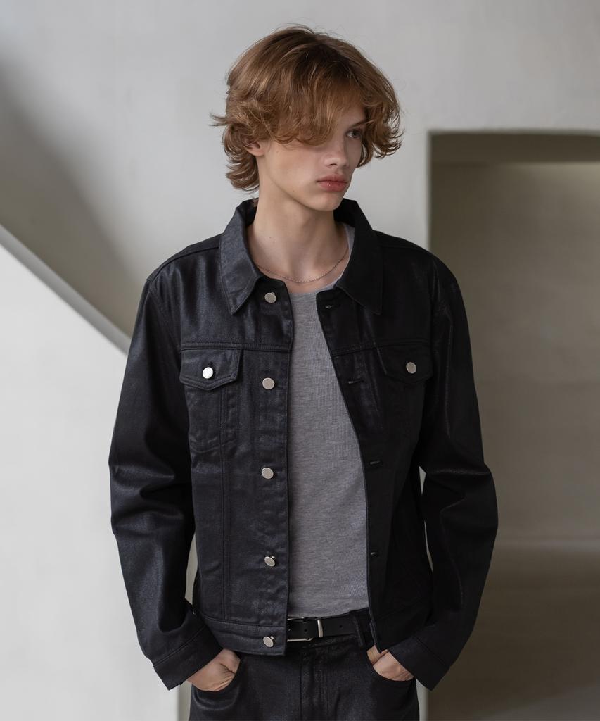 Decoroso Knox Denim Trucker Set [Coated Black]
