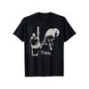 European Sizes To Live And Die In LA Men's Gesture Print Graphic Tees Summer Round Neck Streetwear TShirts All-Season, Family T-shirt.
