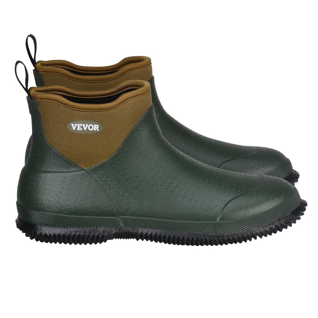 Women's Ankle Deck Boots Waterproof Anti-Slip Work Rain Boots Size 10 US