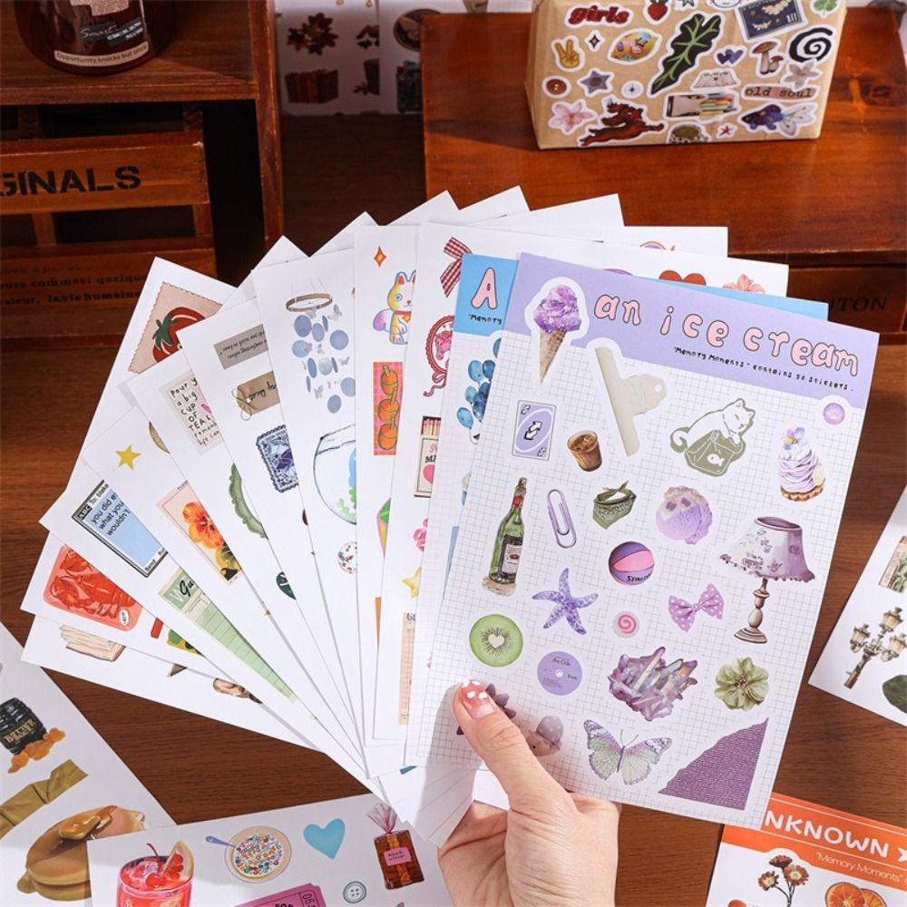 Mixed Designs Sticker Book Daylight Collection Series Craft Stickers  Journal Decoration