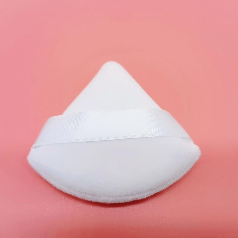 Velvet Black Fan-Shaped Triangle Makeup Sponge for Powder and Air Cushion