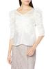 Snidel Women's Gathered Detail Blouse SWFB231228 White F