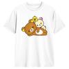 Pánske Dámske Tričko Rilakkuma Medvedík Tvár Tričká Módne Plážové Tričko Y2K Základný Vzor Bavlna Oblečenie Nápad na Darček