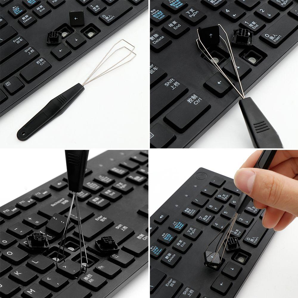 New Simple Mechanical Metal Keyboard Remover Key Cap Puller Cleaning Tool