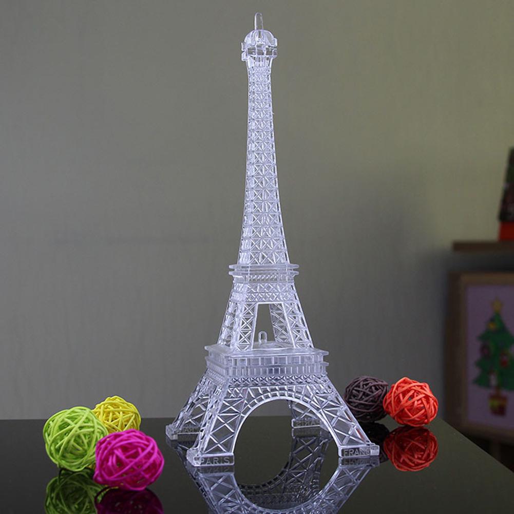Mini Tower LED Eiffel Changing Color Light Home Bedroom Party Night Lamp Decor