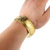 Elephant Cuff Bracelet Vintage Tibetan Elephant/Flower Carved Open Bangle Ethnic Bronze Wide Bracelet for Women